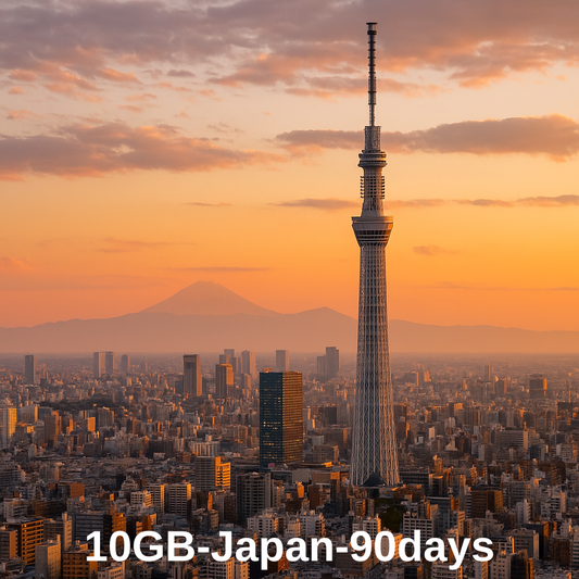 10GB-Japan-90 Days
