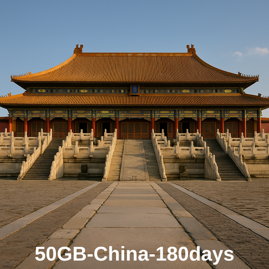 50GB-China-180 Days